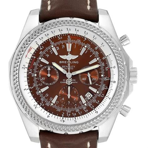 breitling for bentley bronze with red|Breitling Bentley pre owned.